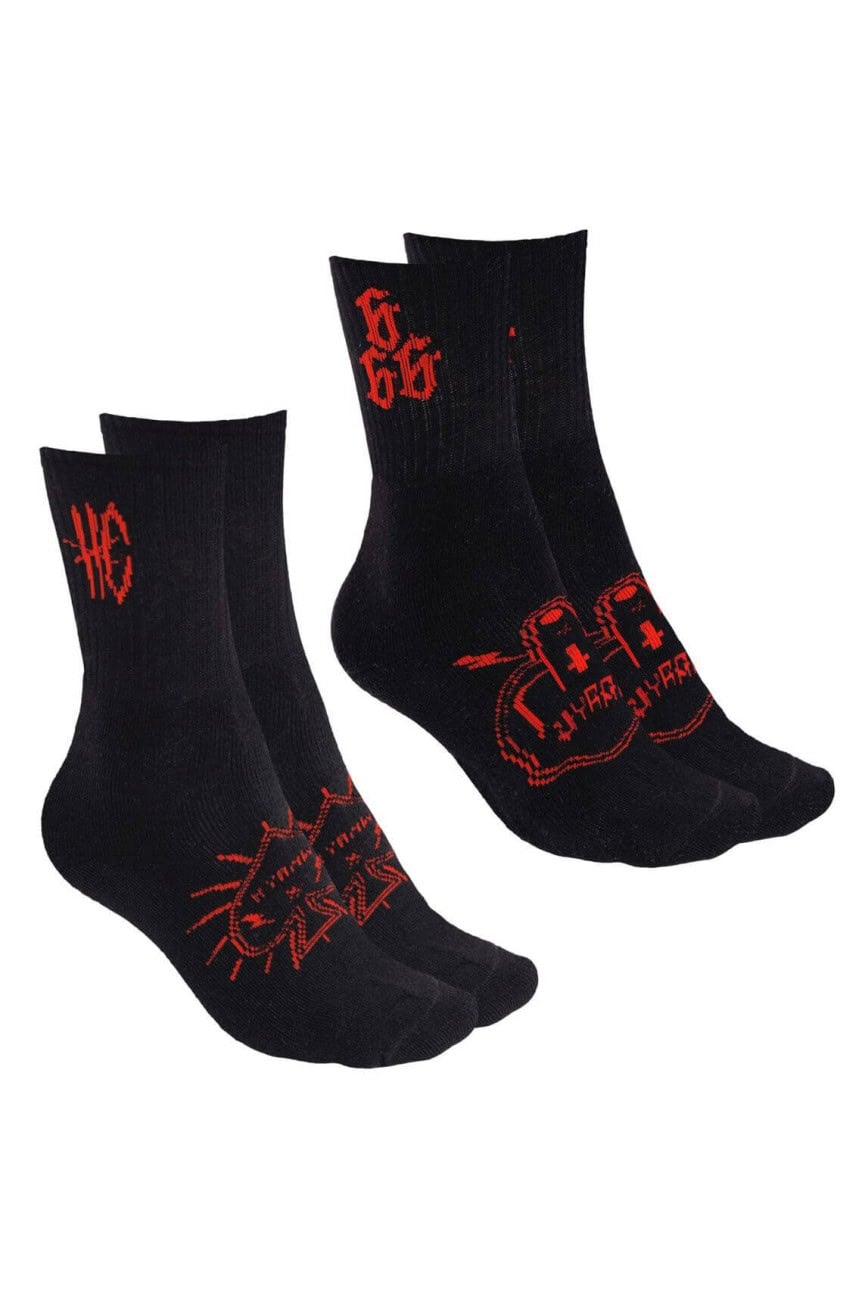 Chaussettes noires Hyraw rock