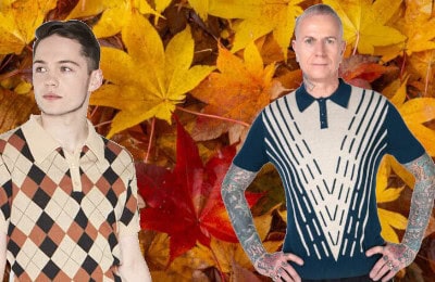 Polos et cardigans rétro homme